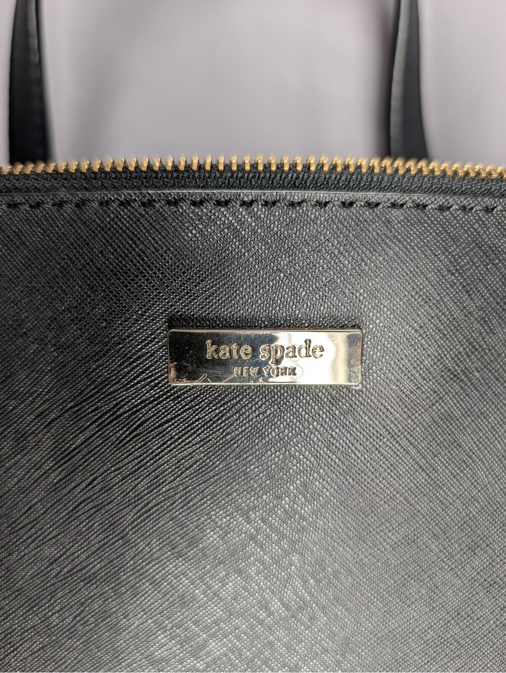 Kate Spade Newbury Lane Black Saffiano Leather Handle Purse - Picture 9 of 11